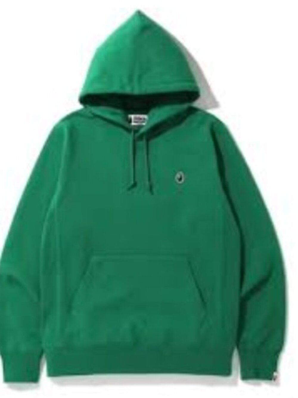 A Bathing Ape Head One Point Pullover Hoodie Green, Size Large